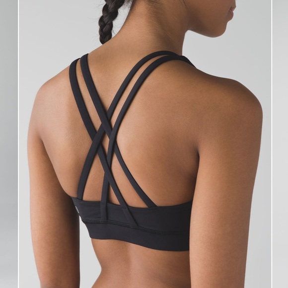 lululemon athletica Other - Lululemon Energy Bra Medium Support, Size 6 Heritage 365 in Black